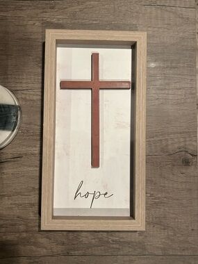 Cross Framed Wall Decor